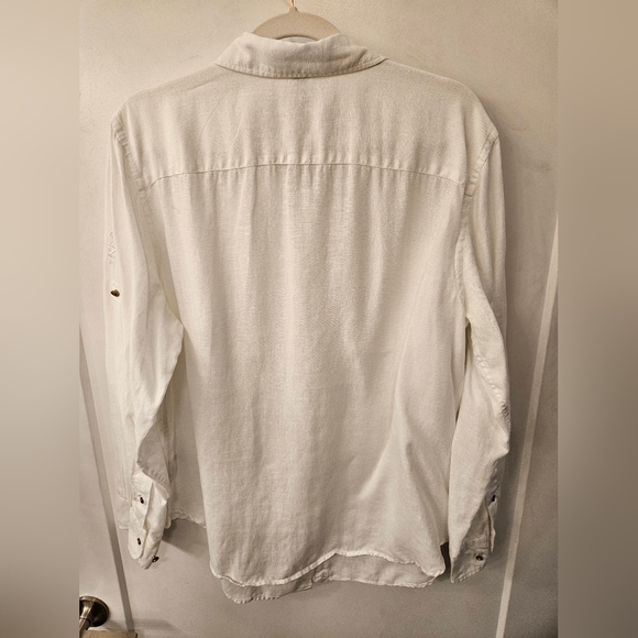 NWOT - Lauren Ralph Lauren Linen White Button Down Shirt - Size 1X - Picture 7 of 11